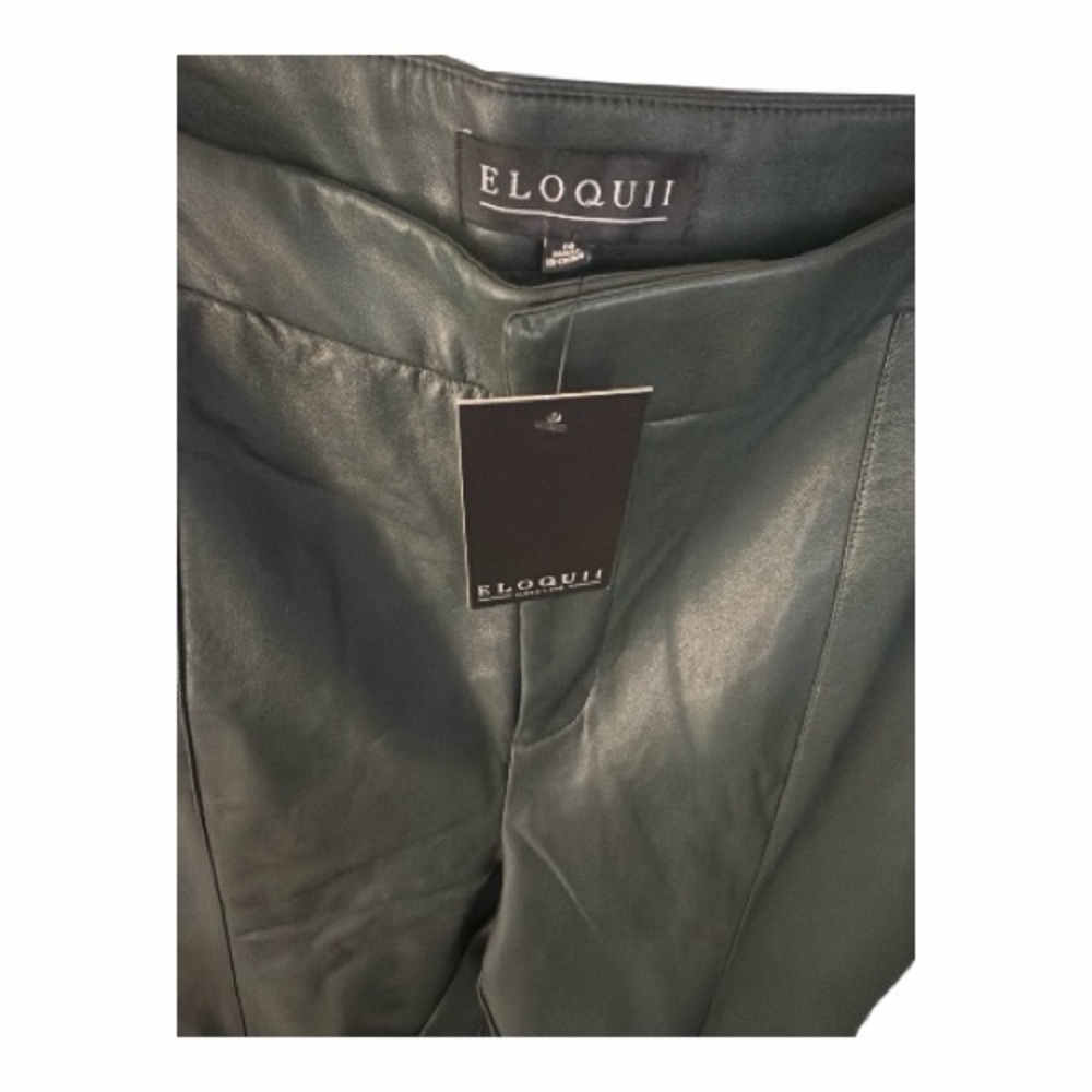 Eloquii Forest Green Flare Pants - Picture 4 of 6